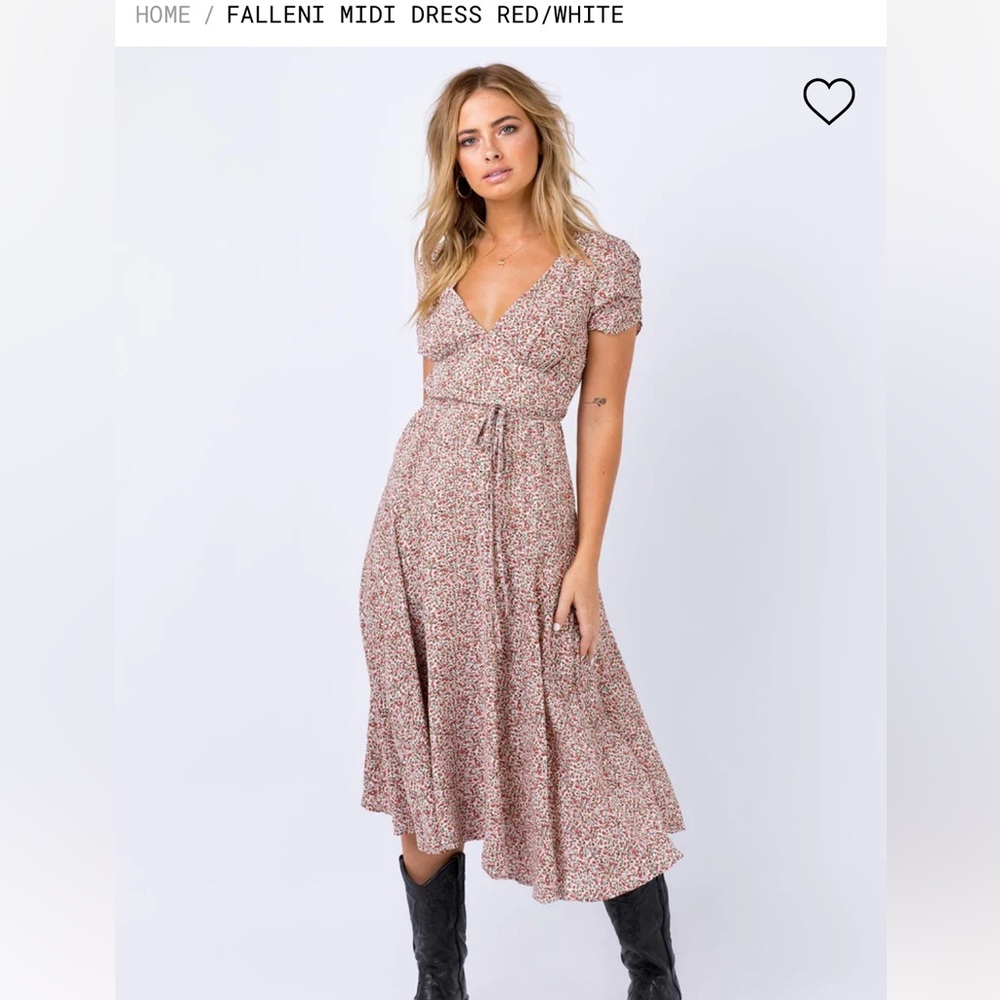 NEW WITH TAGS Princess Polly Floral maxi dress with ties